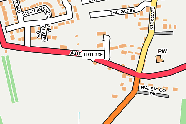 TD11 3XF map - OS OpenMap – Local (Ordnance Survey)