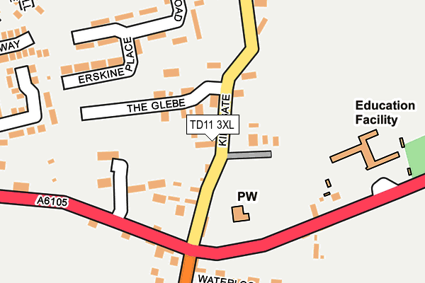TD11 3XL map - OS OpenMap – Local (Ordnance Survey)