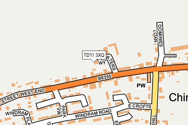 TD11 3XQ map - OS OpenMap – Local (Ordnance Survey)