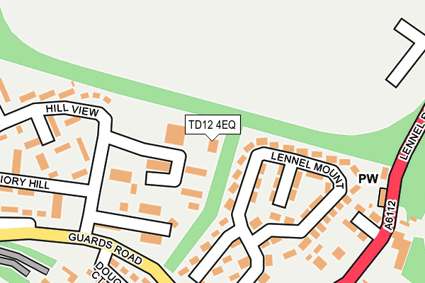 TD12 4EQ map - OS OpenMap – Local (Ordnance Survey)