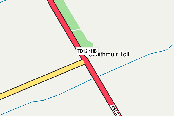 TD12 4HB map - OS OpenMap – Local (Ordnance Survey)