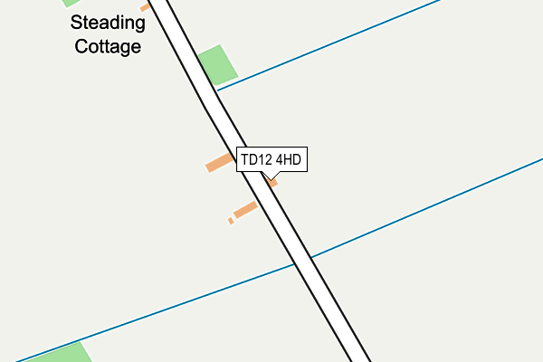 TD12 4HD map - OS OpenMap – Local (Ordnance Survey)