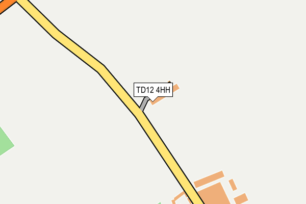 TD12 4HH map - OS OpenMap – Local (Ordnance Survey)