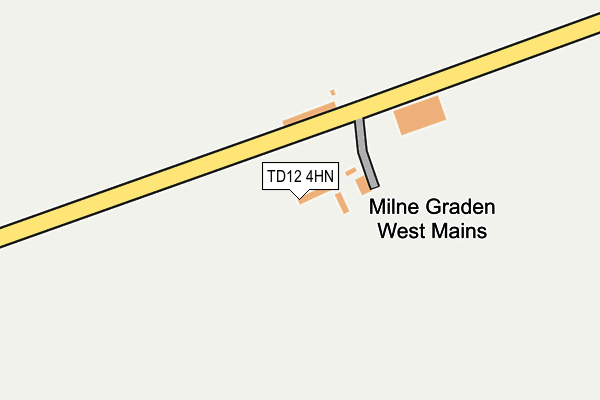 TD12 4HN map - OS OpenMap – Local (Ordnance Survey)