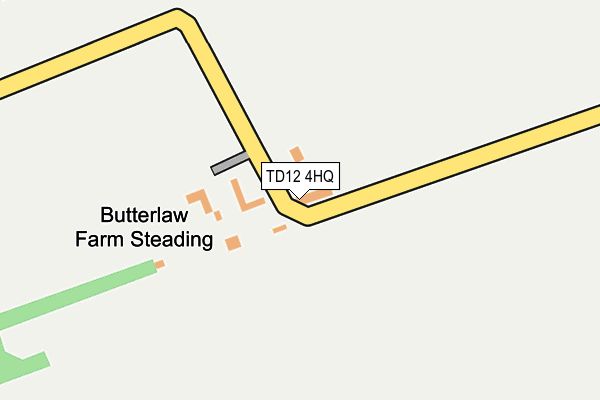 TD12 4HQ map - OS OpenMap – Local (Ordnance Survey)