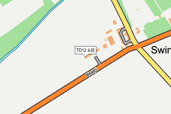TD12 4JS map - OS OpenMap – Local (Ordnance Survey)