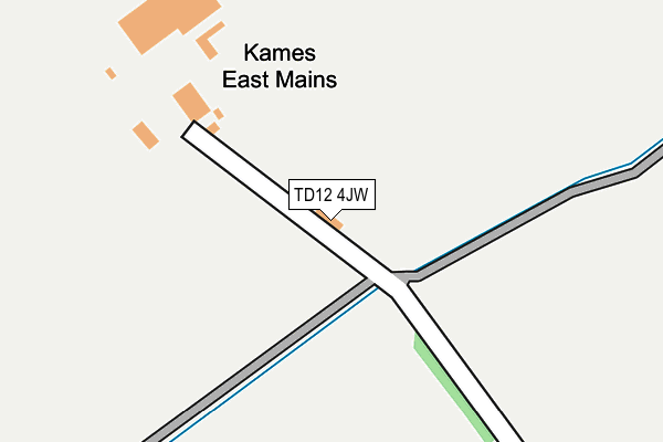 TD12 4JW map - OS OpenMap – Local (Ordnance Survey)