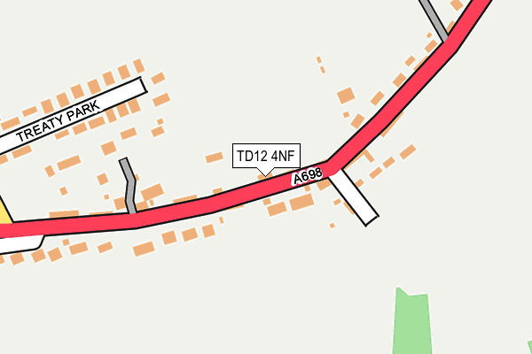 TD12 4NF map - OS OpenMap – Local (Ordnance Survey)