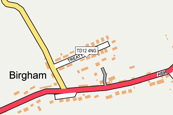 TD12 4NG map - OS OpenMap – Local (Ordnance Survey)
