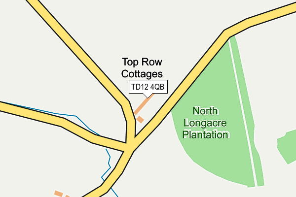 TD12 4QB map - OS OpenMap – Local (Ordnance Survey)