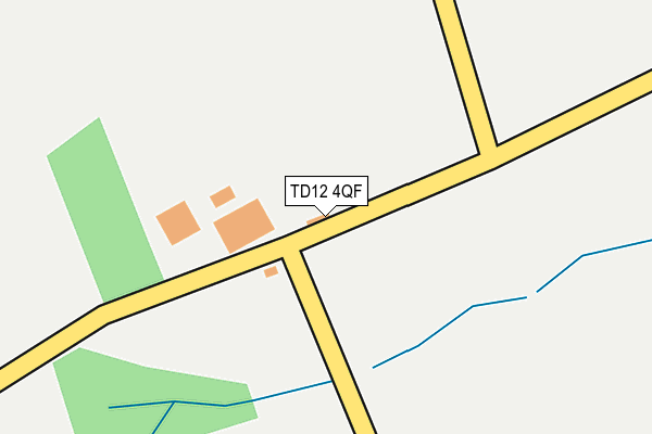 TD12 4QF map - OS OpenMap – Local (Ordnance Survey)