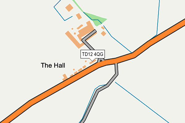 TD12 4QG map - OS OpenMap – Local (Ordnance Survey)