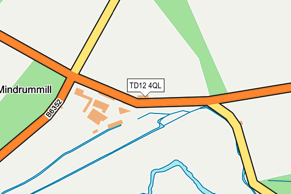 TD12 4QL map - OS OpenMap – Local (Ordnance Survey)