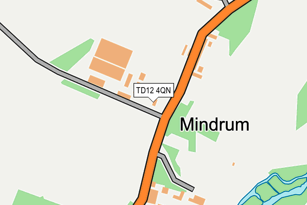 TD12 4QN map - OS OpenMap – Local (Ordnance Survey)