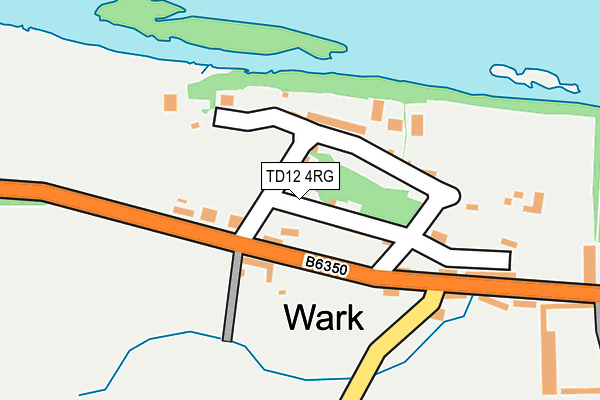 TD12 4RG map - OS OpenMap – Local (Ordnance Survey)