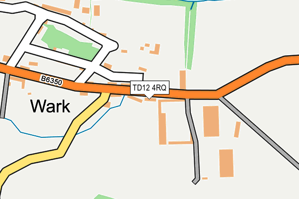 TD12 4RQ map - OS OpenMap – Local (Ordnance Survey)