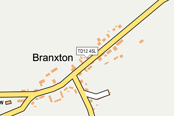 TD12 4SL map - OS OpenMap – Local (Ordnance Survey)