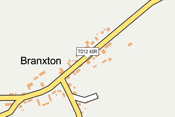 TD12 4SR map - OS OpenMap – Local (Ordnance Survey)