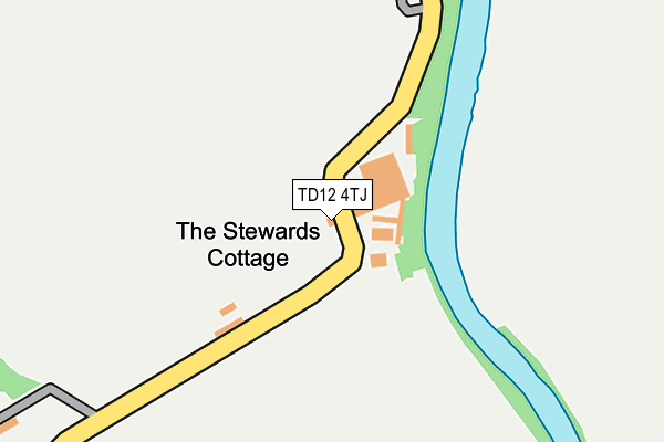 TD12 4TJ map - OS OpenMap – Local (Ordnance Survey)