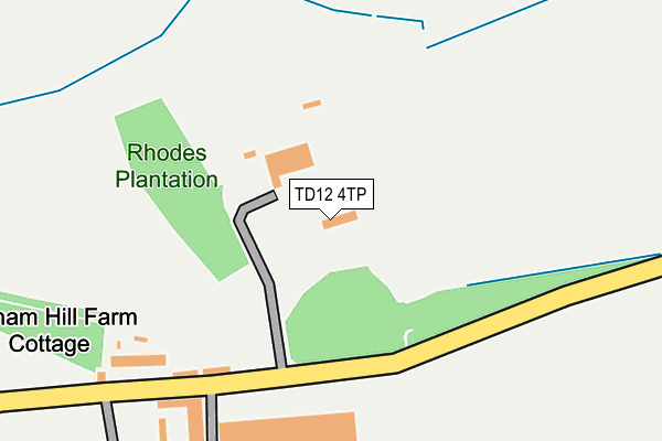 TD12 4TP map - OS OpenMap – Local (Ordnance Survey)