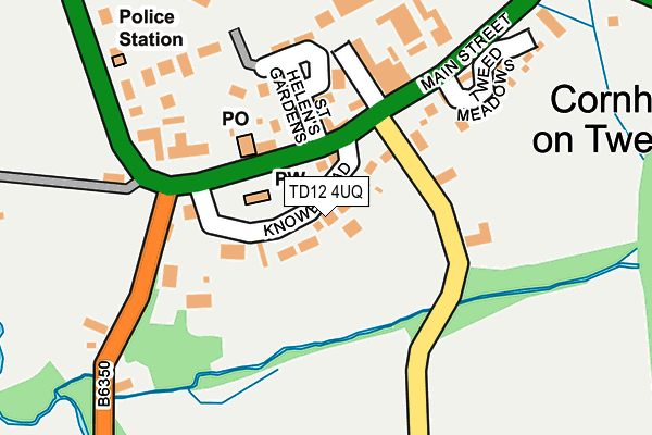 TD12 4UQ map - OS OpenMap – Local (Ordnance Survey)