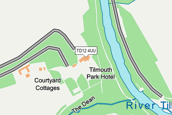 TD12 4UU map - OS OpenMap – Local (Ordnance Survey)