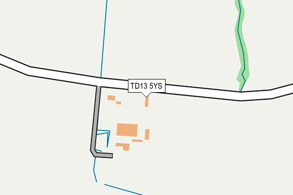 TD13 5YS map - OS OpenMap – Local (Ordnance Survey)