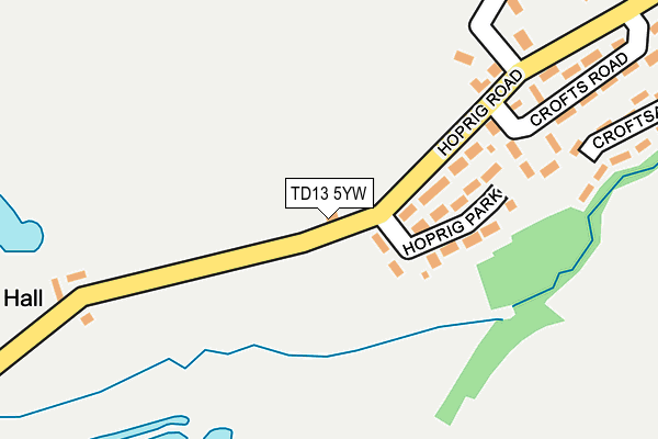 TD13 5YW map - OS OpenMap – Local (Ordnance Survey)