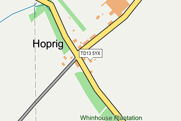 TD13 5YX map - OS OpenMap – Local (Ordnance Survey)