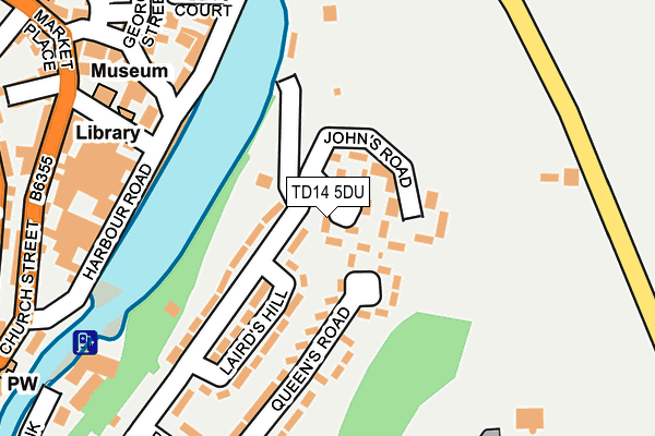 TD14 5DU map - OS OpenMap – Local (Ordnance Survey)