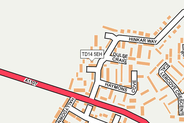 TD14 5EH map - OS OpenMap – Local (Ordnance Survey)