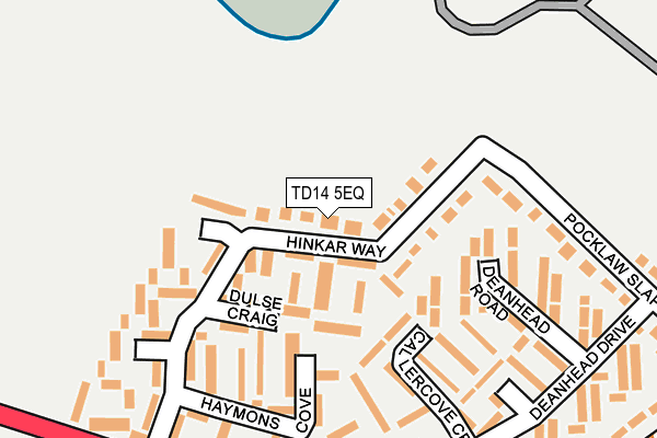 TD14 5EQ map - OS OpenMap – Local (Ordnance Survey)