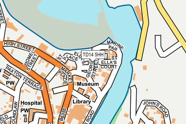 TD14 5HH map - OS OpenMap – Local (Ordnance Survey)