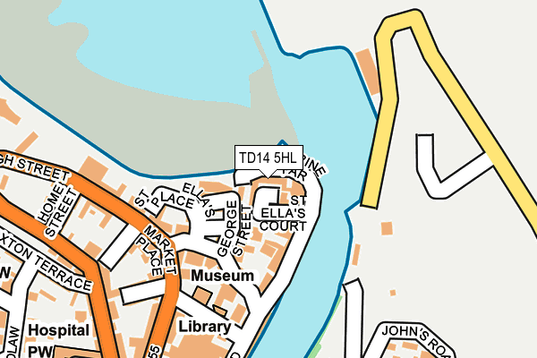 TD14 5HL map - OS OpenMap – Local (Ordnance Survey)