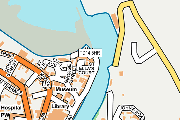 TD14 5HR map - OS OpenMap – Local (Ordnance Survey)