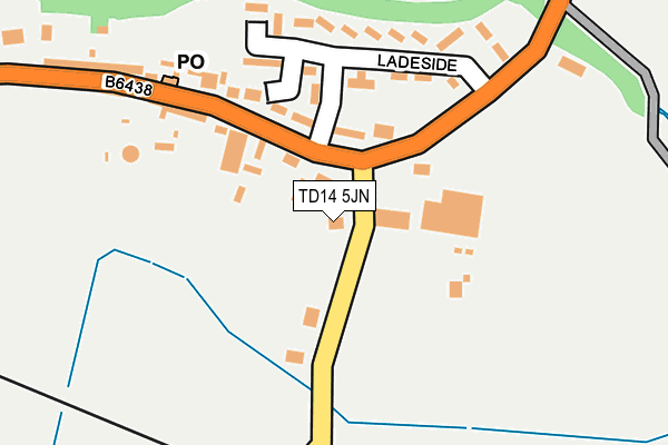 TD14 5JN map - OS OpenMap – Local (Ordnance Survey)