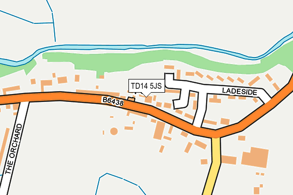 TD14 5JS map - OS OpenMap – Local (Ordnance Survey)