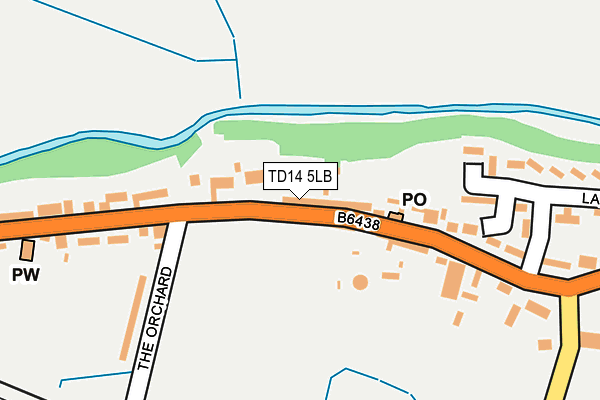 TD14 5LB map - OS OpenMap – Local (Ordnance Survey)