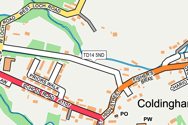 TD14 5ND map - OS OpenMap – Local (Ordnance Survey)