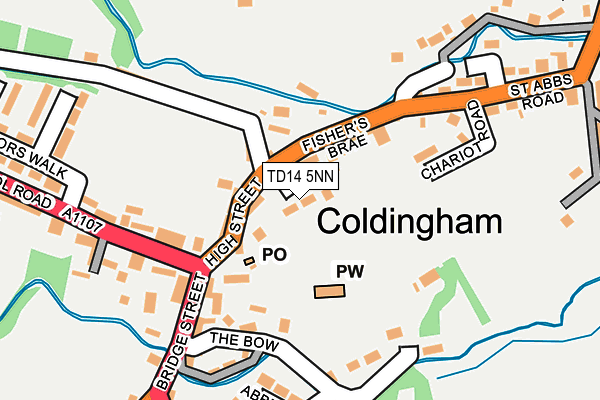TD14 5NN map - OS OpenMap – Local (Ordnance Survey)