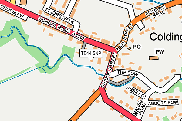 TD14 5NP map - OS OpenMap – Local (Ordnance Survey)
