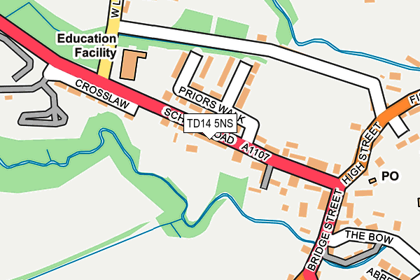 TD14 5NS map - OS OpenMap – Local (Ordnance Survey)
