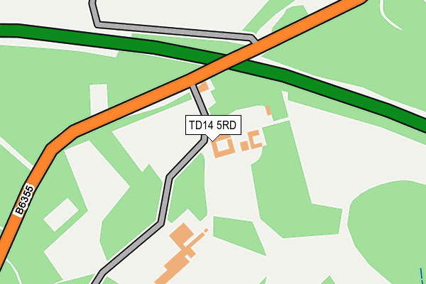 TD14 5RD map - OS OpenMap – Local (Ordnance Survey)