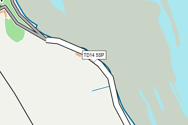 TD14 5SP map - OS OpenMap – Local (Ordnance Survey)