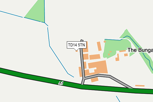 TD14 5TN map - OS OpenMap – Local (Ordnance Survey)