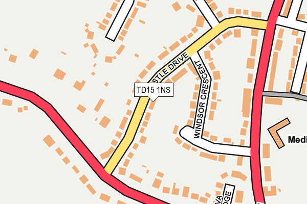 TD15 1NS map - OS OpenMap – Local (Ordnance Survey)
