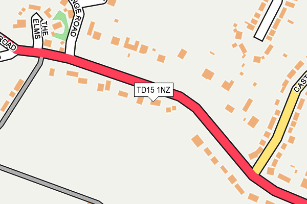 TD15 1NZ map - OS OpenMap – Local (Ordnance Survey)