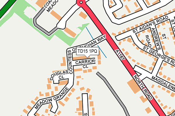TD15 1PQ map - OS OpenMap – Local (Ordnance Survey)