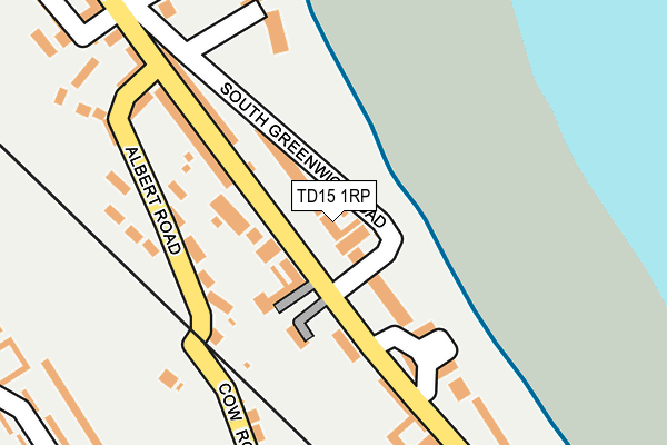 TD15 1RP map - OS OpenMap – Local (Ordnance Survey)