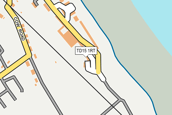 TD15 1RT map - OS OpenMap – Local (Ordnance Survey)